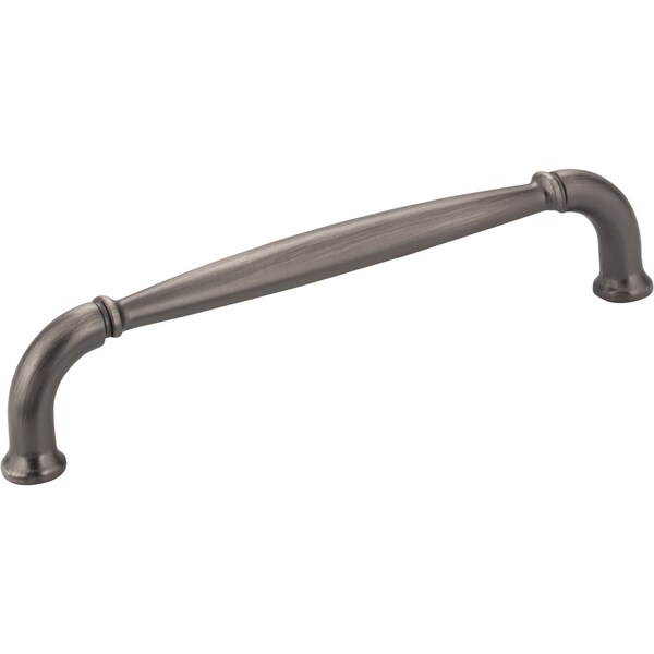 Jeffrey Alexander 128 mm Center-to-Center Brushed Pewter Chesapeake Cabinet Pull 737-128BNBDL - main
